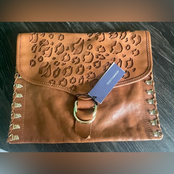 Rebecca Minkoff Leather Cheetah Big Fat Clutch (Rare) - Picture 5 of 14